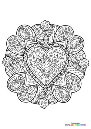Love Heart Mandala