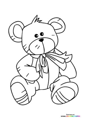 Teddy Bear with Valentine's Bow