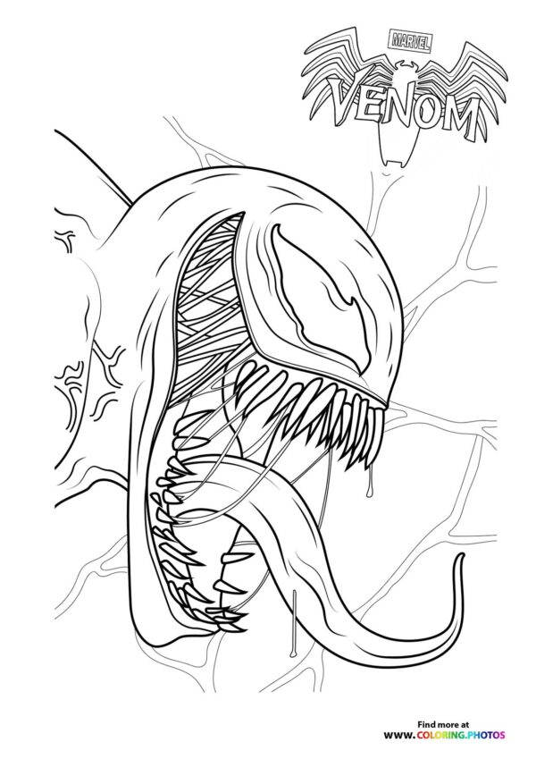 Venom with a huge tounge