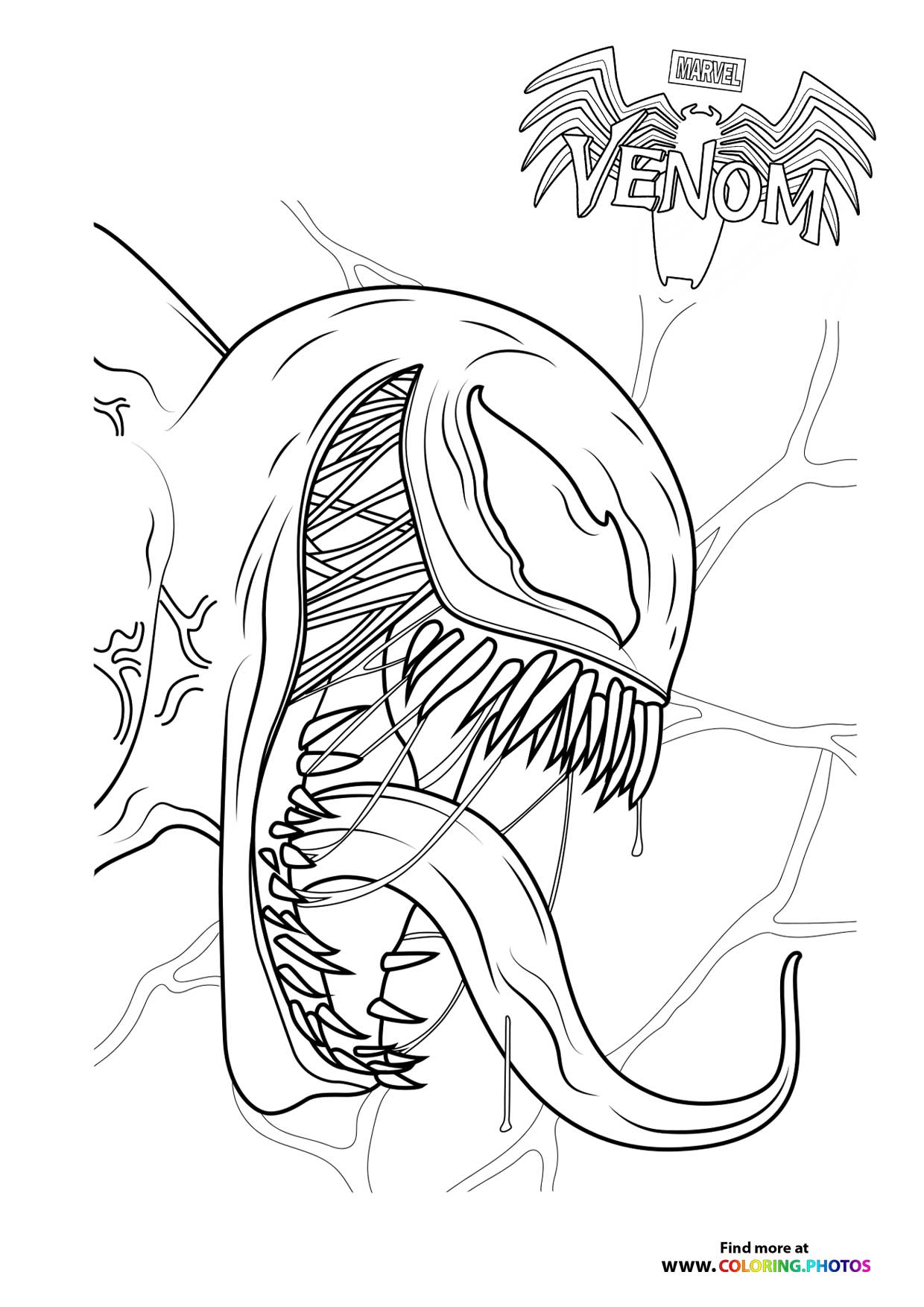 Venom with a huge tounge