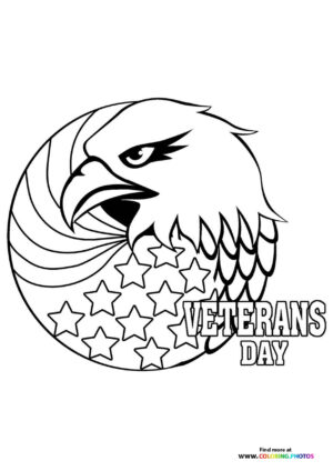Eagle with Stars and Veterans Day