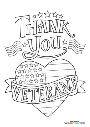 Thank You Veterans Heart