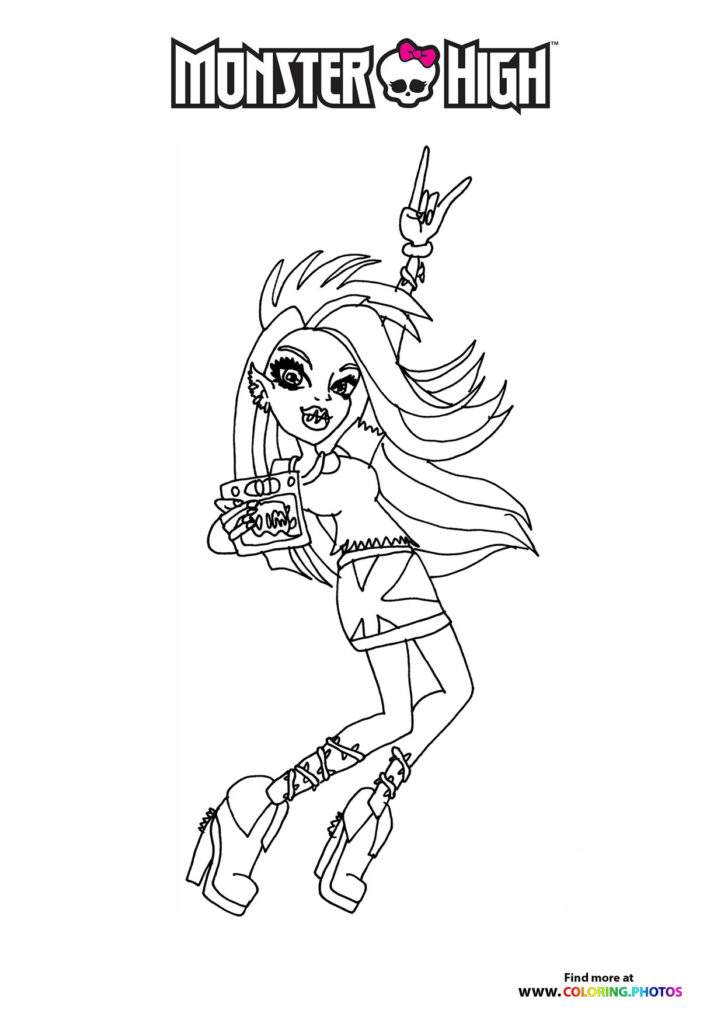 Draculaura with Electric Guitar