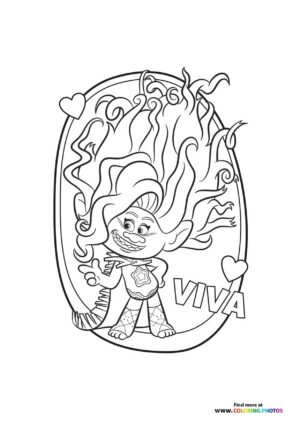 Viva with Flowing Hair