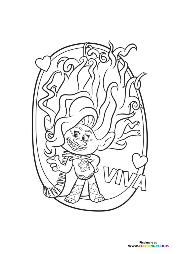 Viva with Flowing Hair