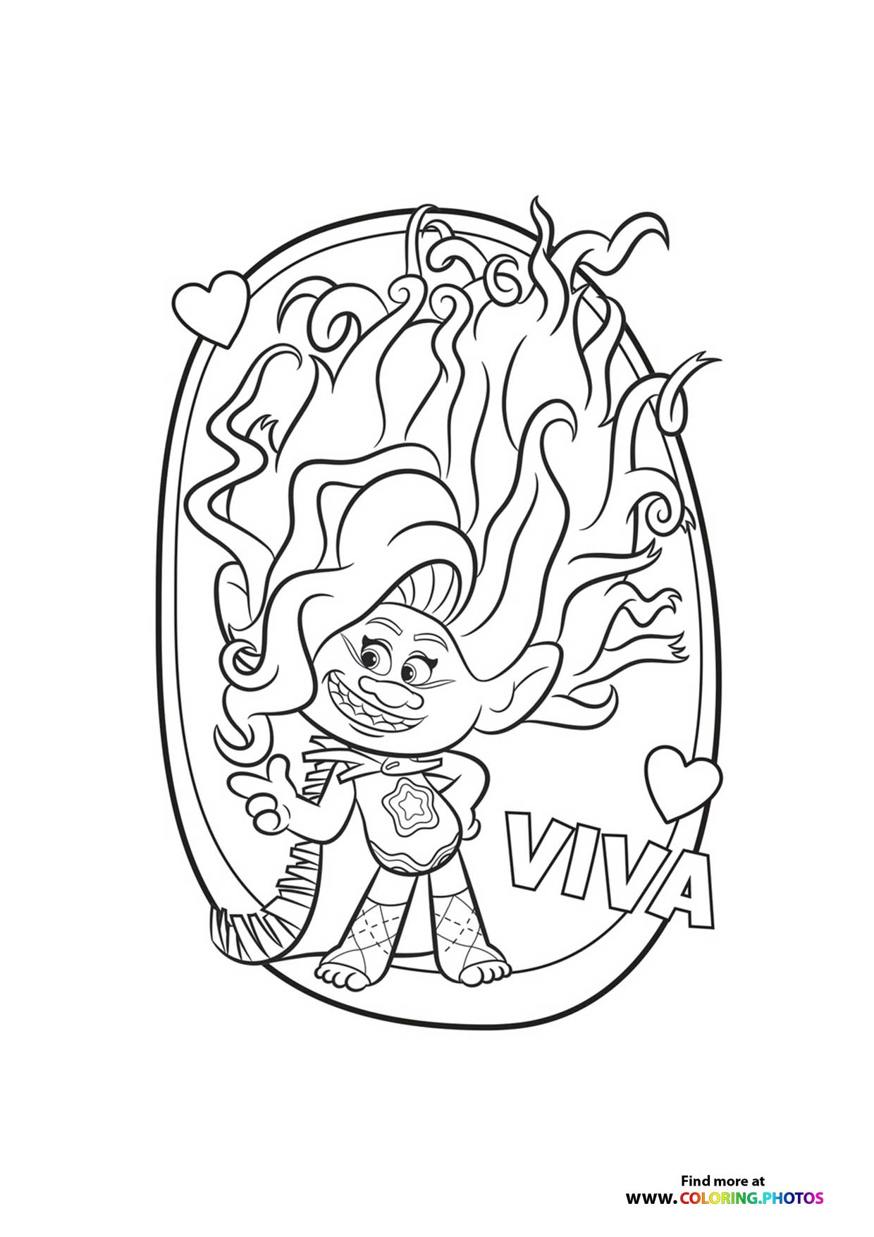 Viva with Flowing Hair