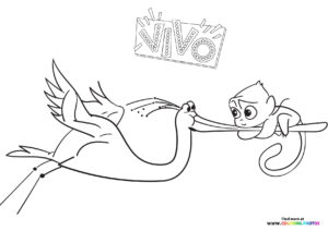 Stork carrying Vivo