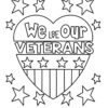 We love our Veterans coloring page