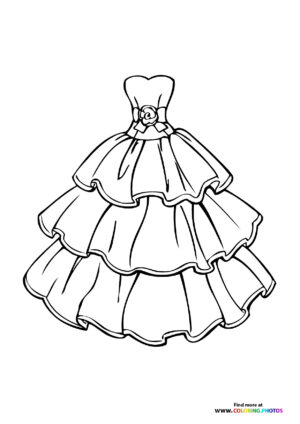 Tiered Wedding Gown