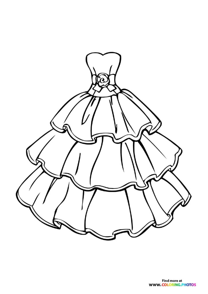 Tiered Wedding Gown