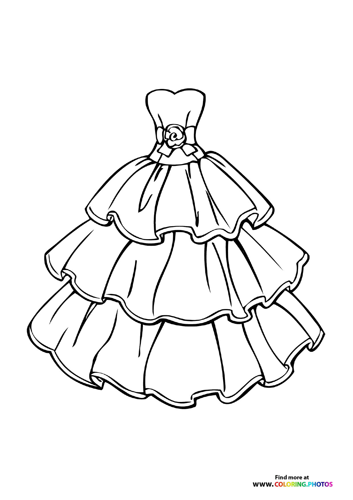 Tiered Wedding Gown