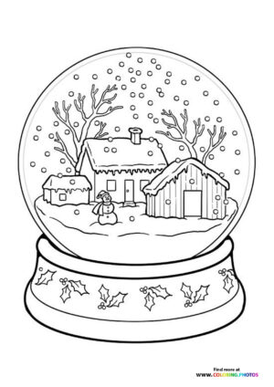 Winter snow globe