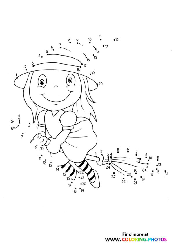 Witch dot the dots worksheet