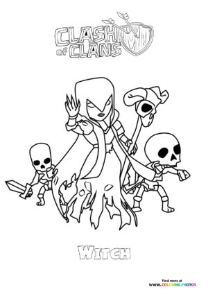 Witch with Skeletons