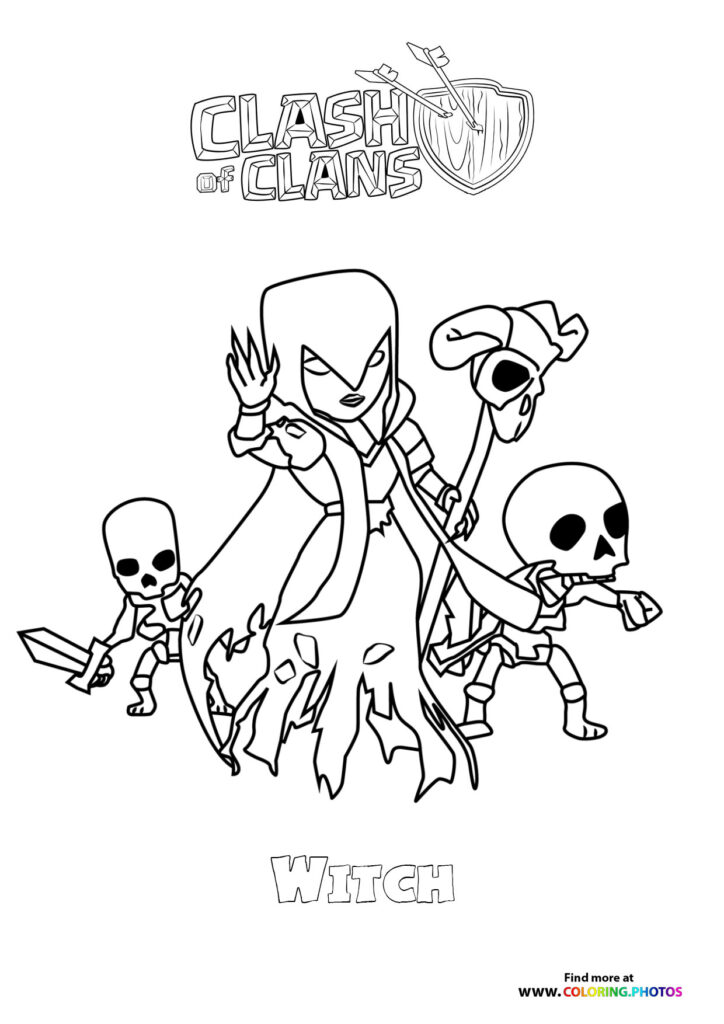 Witch with Skeletons