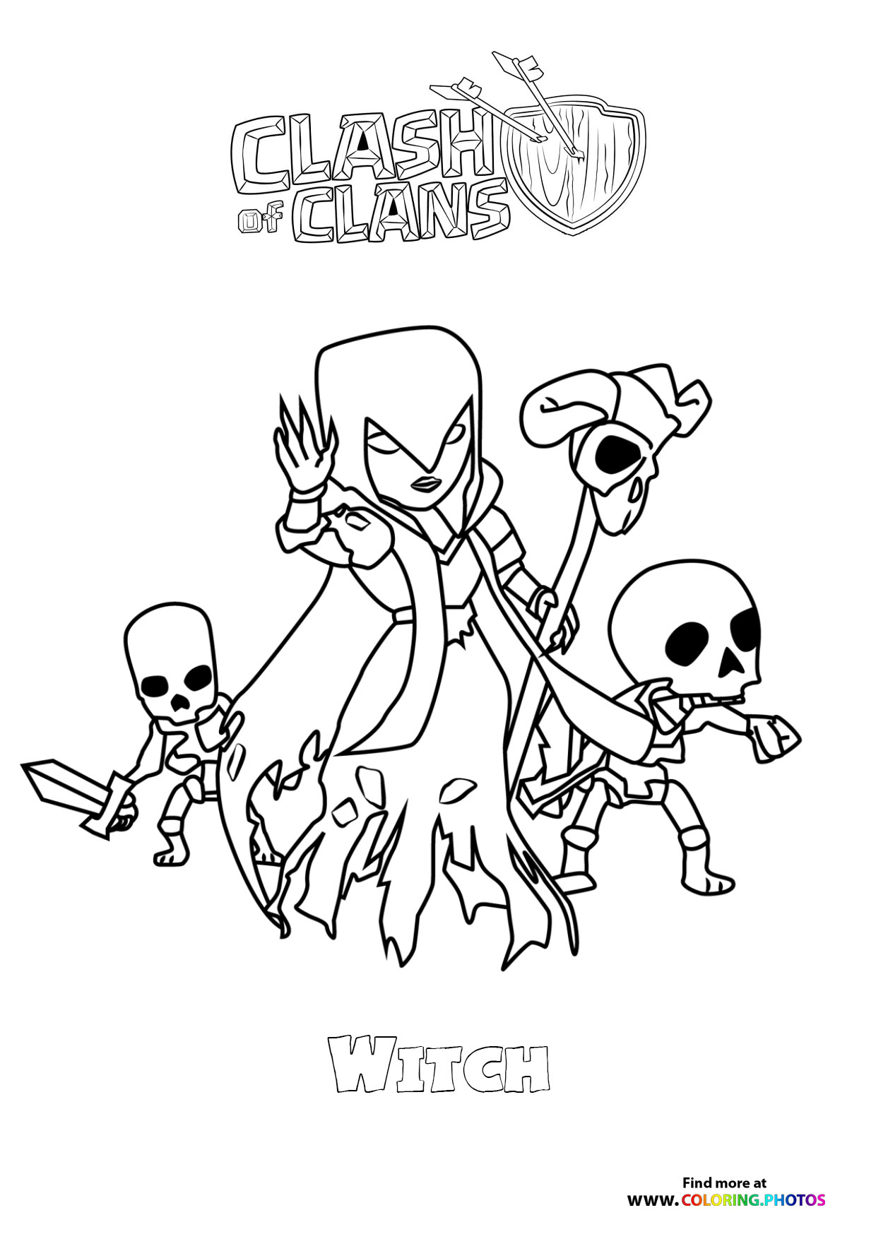 Witch with Skeletons