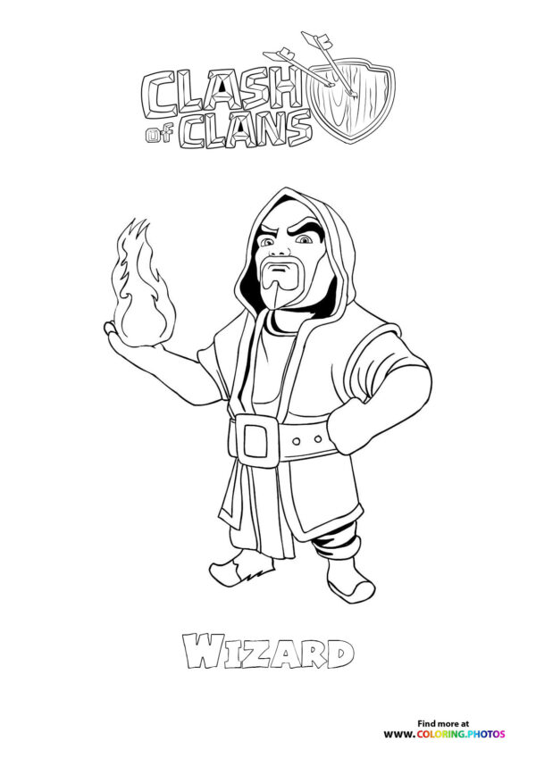 Wizard with Fireball