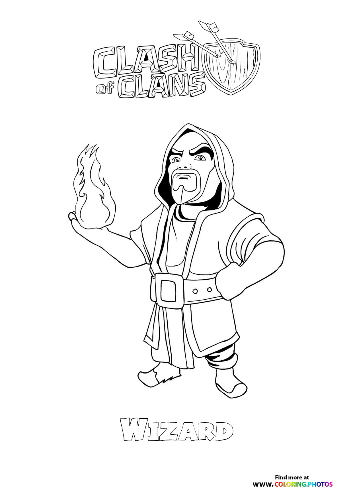 Wizard with Fireball