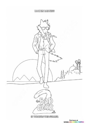 Mr. Wolf in the Desert