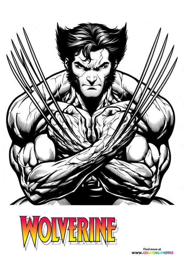 Wolverine with Crossed Claws