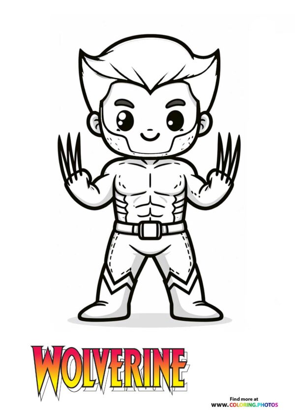 Cute Wolverine with Claws