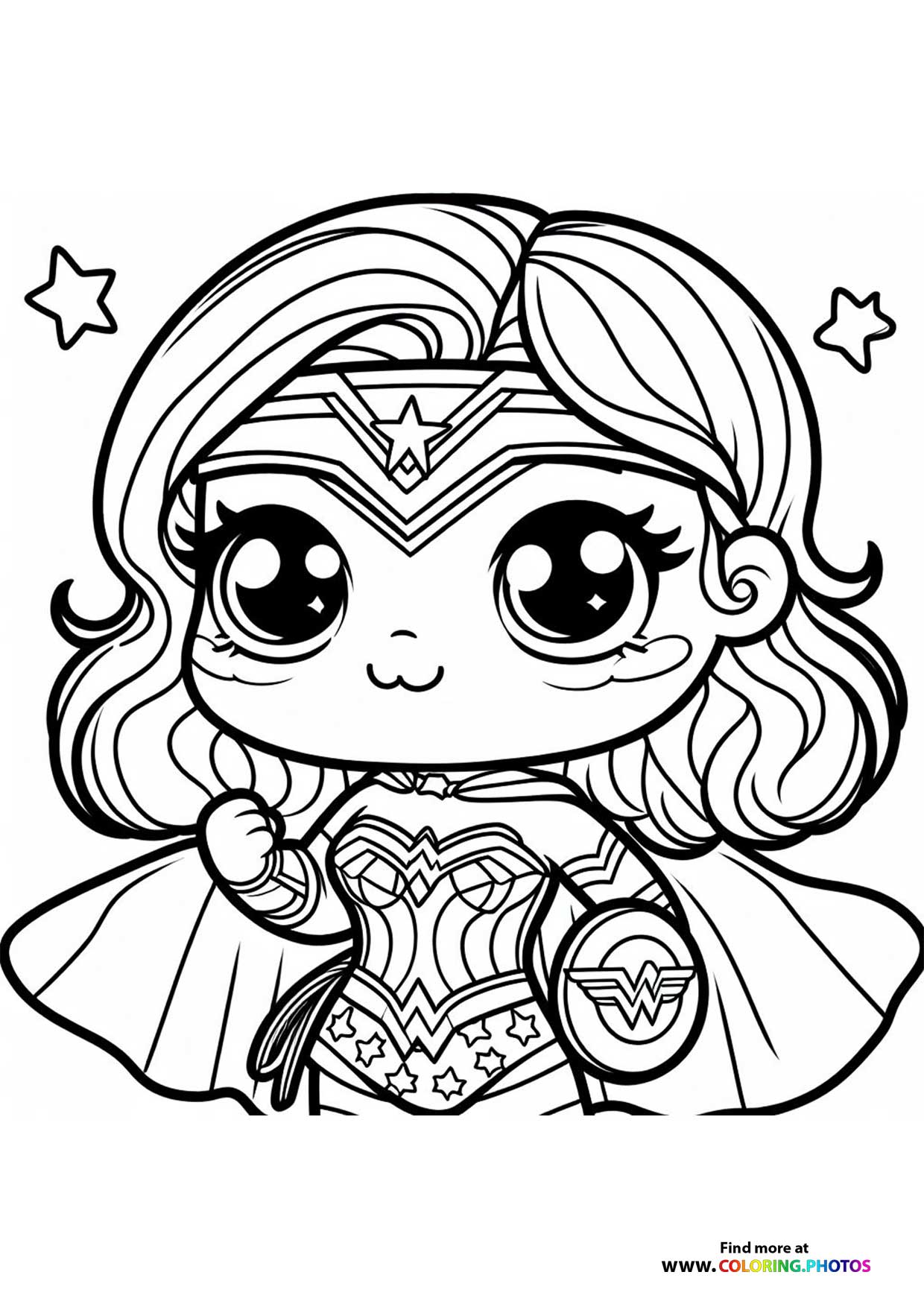 Wonder Woman with a shield