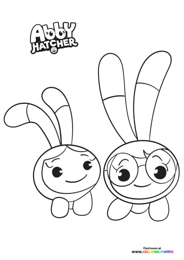 Squeaky Peepers from Abby Hatcher coloring page