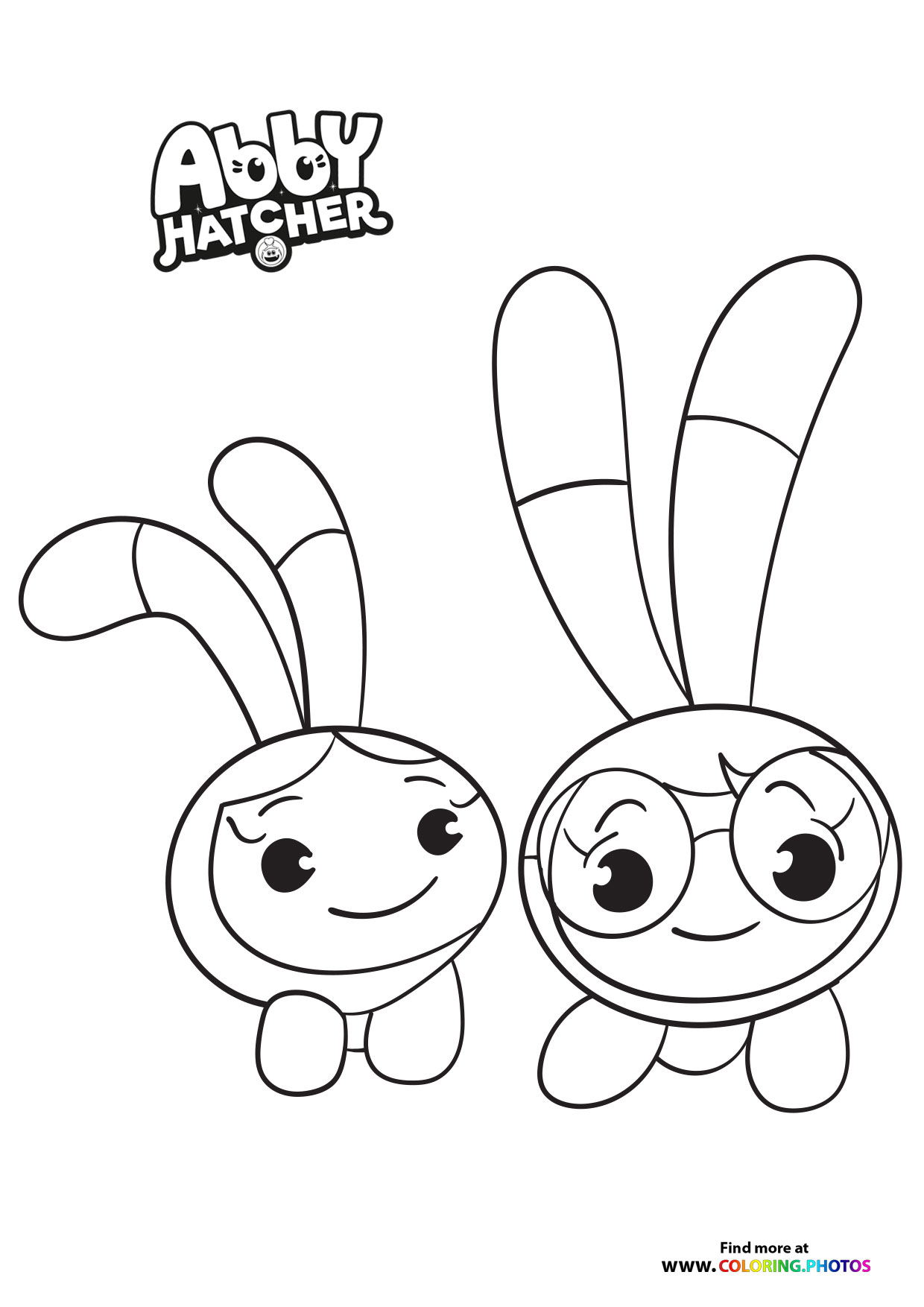 Squeaky Peepers from Abby Hatcher coloring page