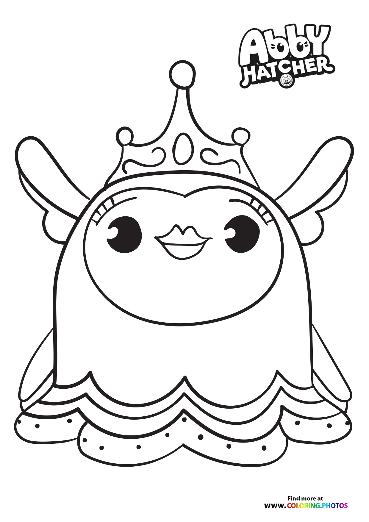 Princess Flug from Abby Hatcher coloring page