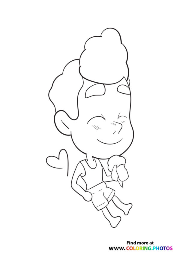 Cute Alberto eating Ice-Cream