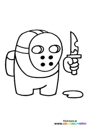 Among Us Crewmate with Knife