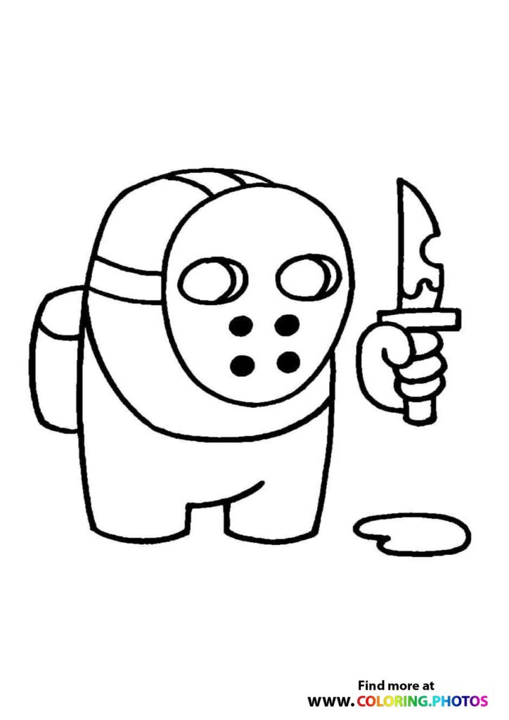 Among Us Imposter coloring page