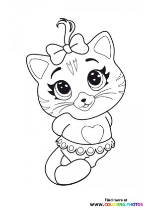 Cat with skirt