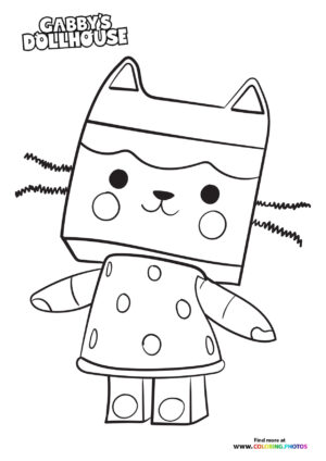 Baby Box Cat - Gabby's Dollhouse Coloring Page