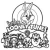 Looney Tunes characters coloring page