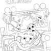 Back to the outback Tom Maddie and friends coloring page