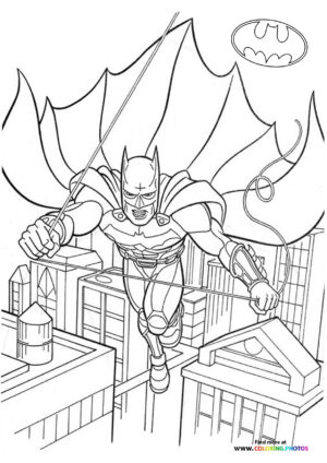 Batman flying