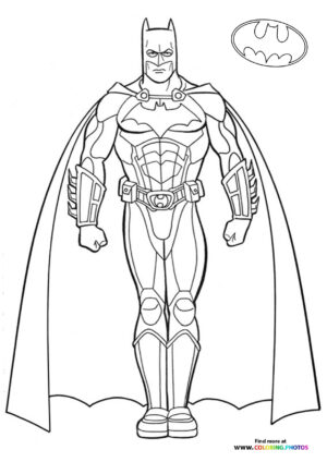 Batman posing for picture