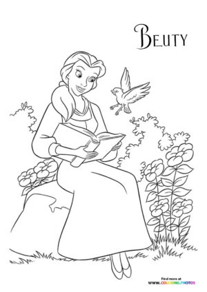 Belle Reading in the Garden