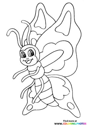 Butterfly smiling