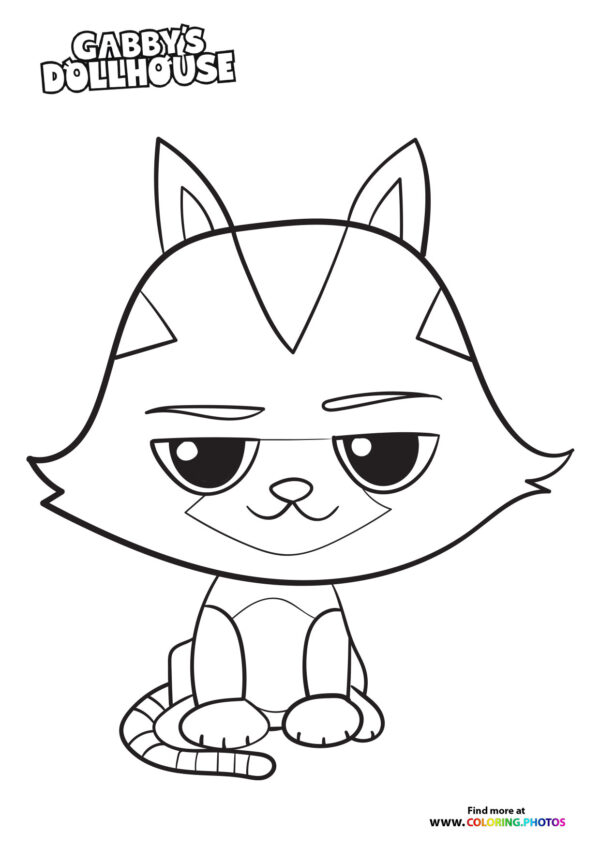 Catrat - Gaby's Dollhouse coloring page