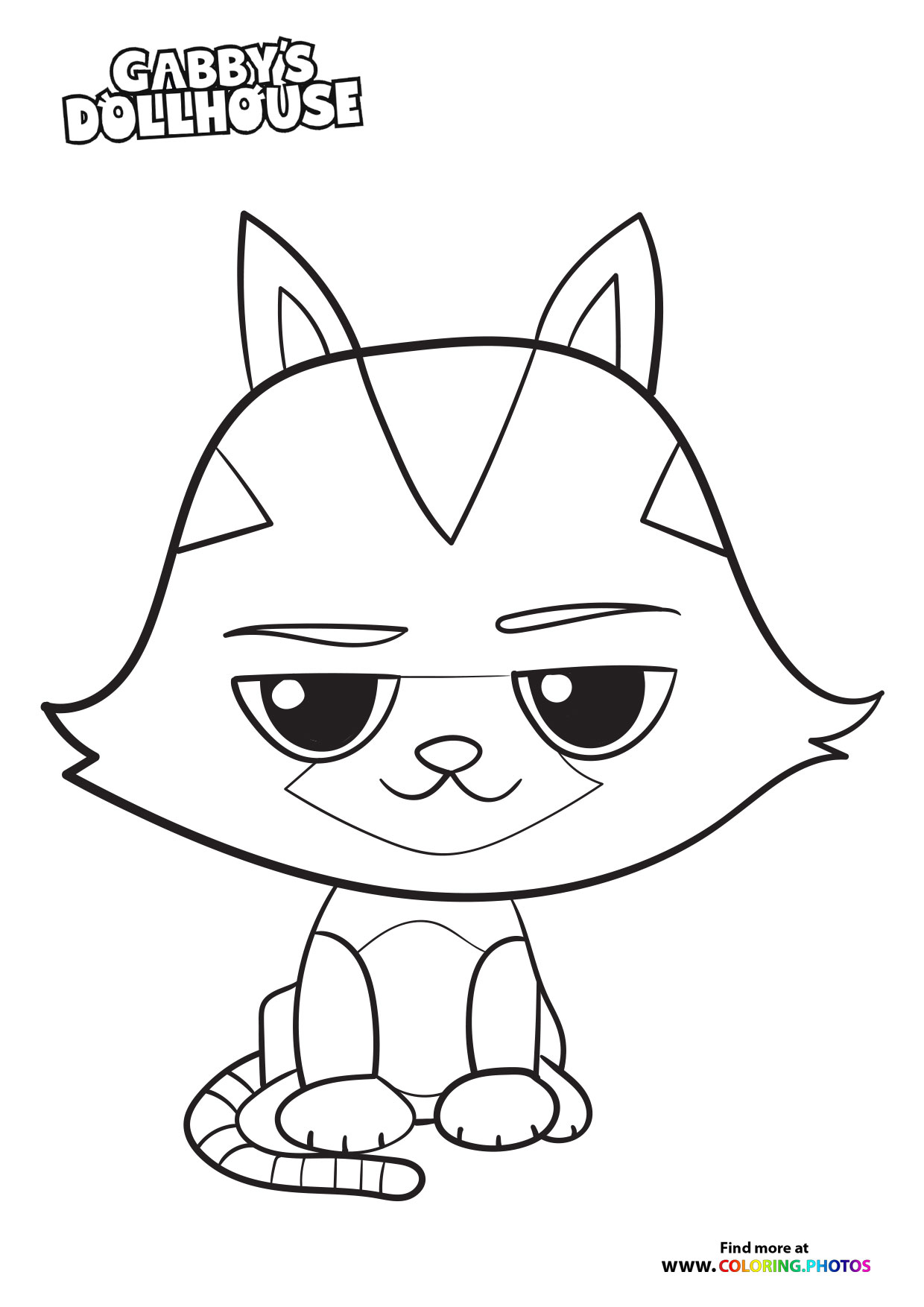 Catrat - Gaby's Dollhouse coloring page