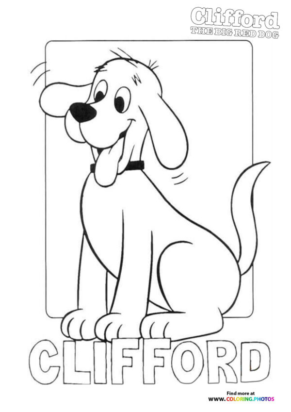 Clifford the Big Red Dog coloring page