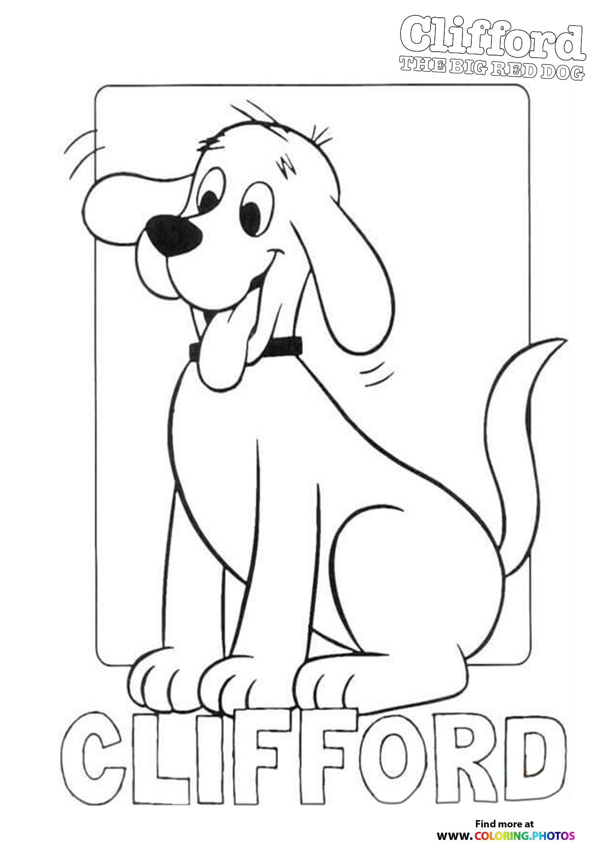 Clifford the Big Red Dog coloring page
