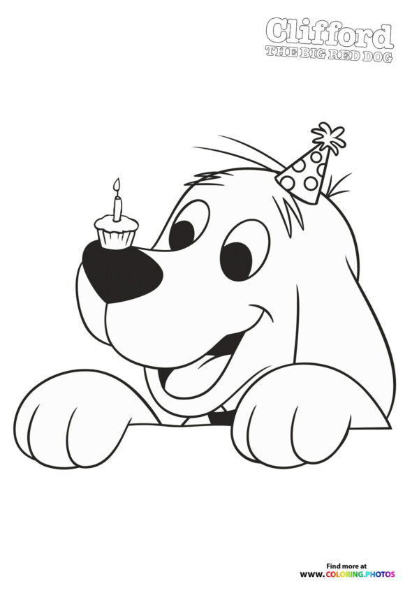 Clifford the Big Red Dog coloring page