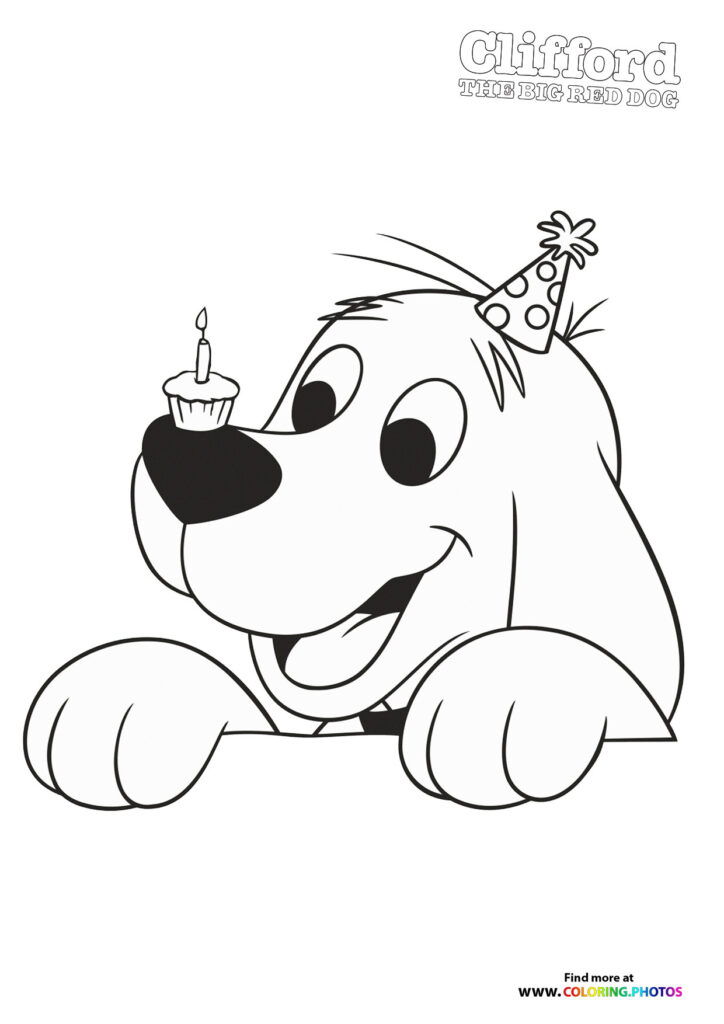 Clifford the Big Red Dog coloring page