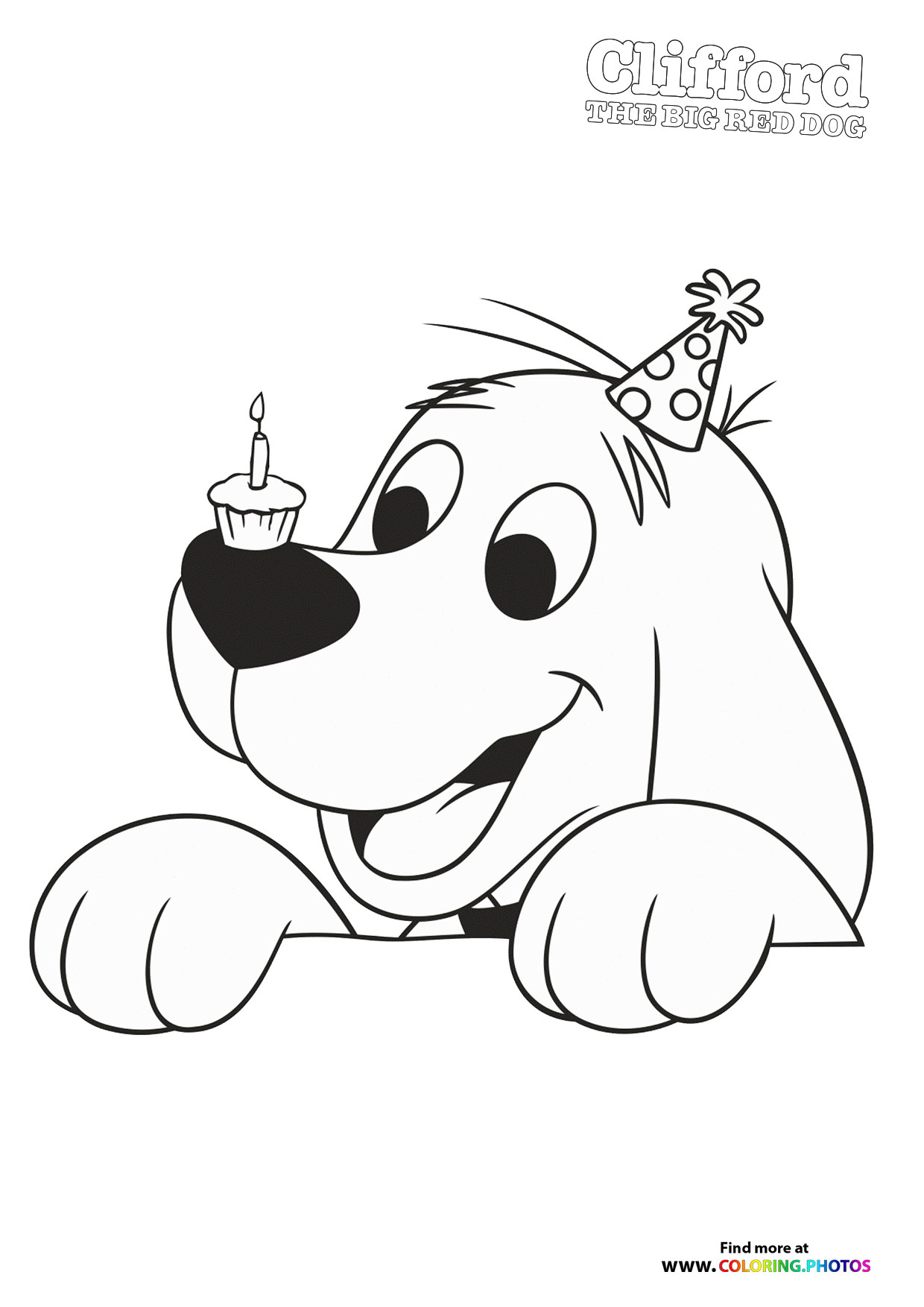 Clifford the Big Red Dog coloring page