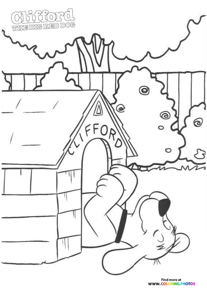 Clifford the Big Red Dog coloring page
