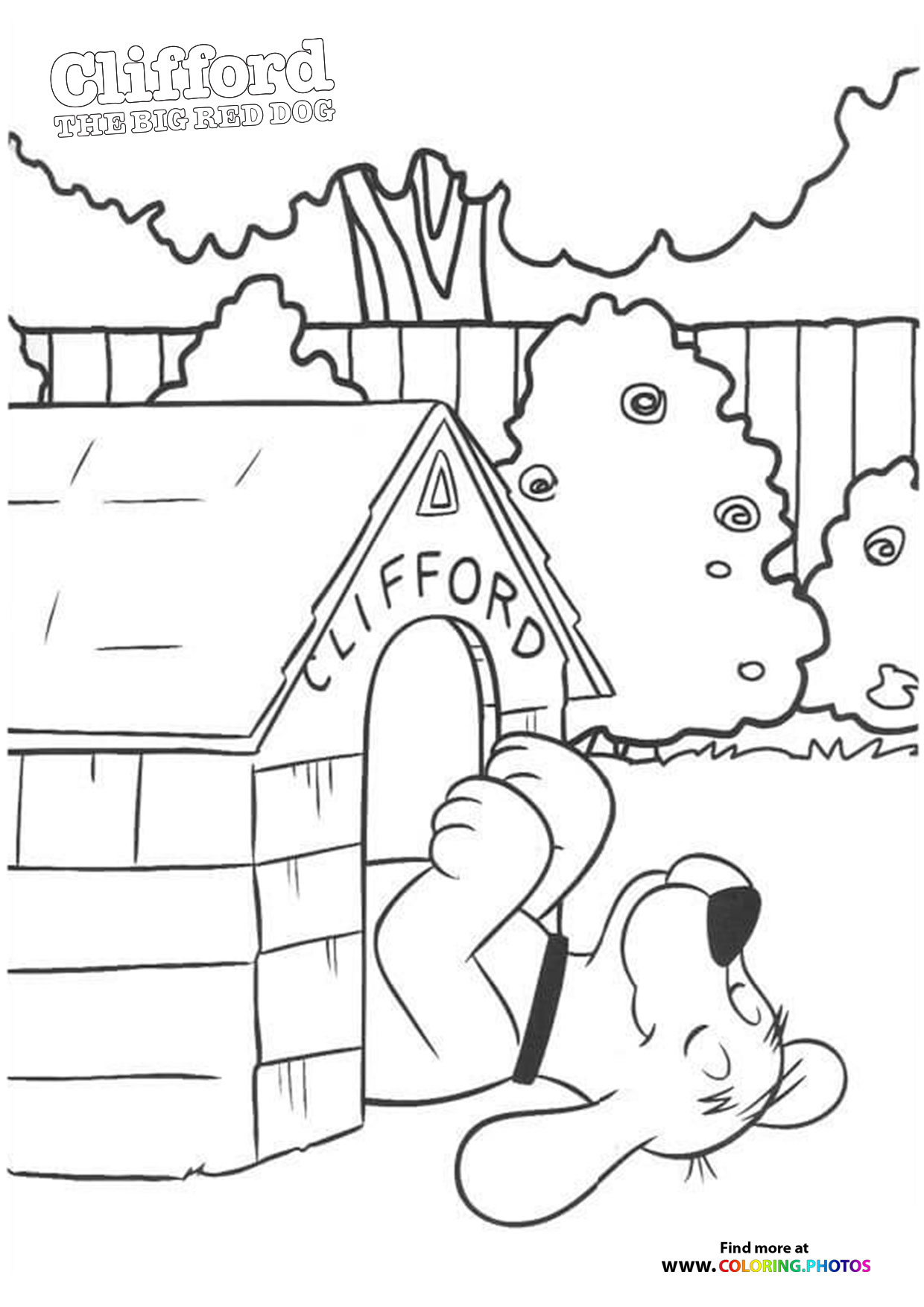 Clifford the Big Red Dog coloring page