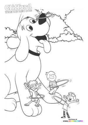 Clifford playing with friends